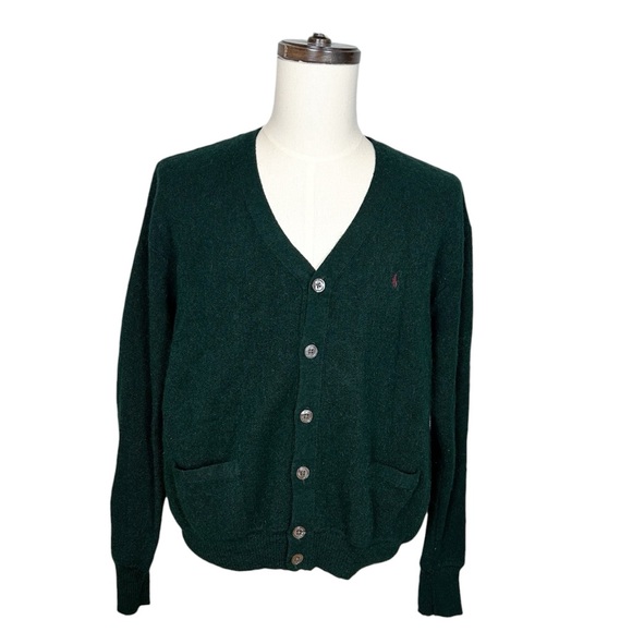 Ralph Lauren Other - Polo Golf Ralph Lauren Vintage Alpaca Wool Button Front Cardigan